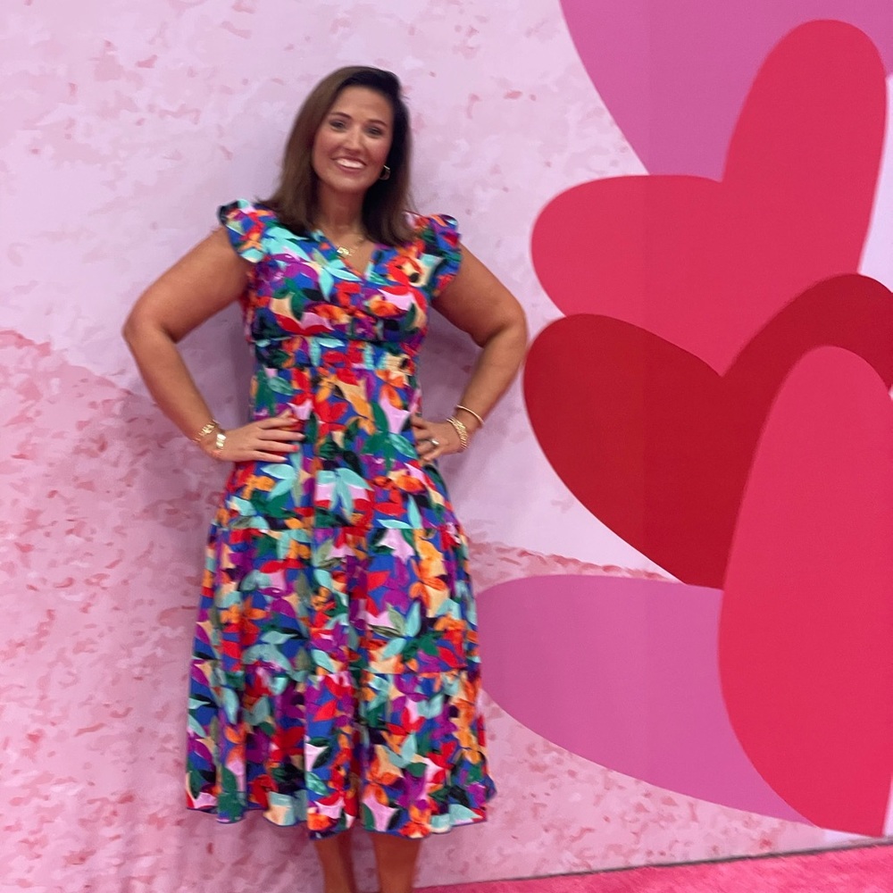 Boutique multi color dress show stopper